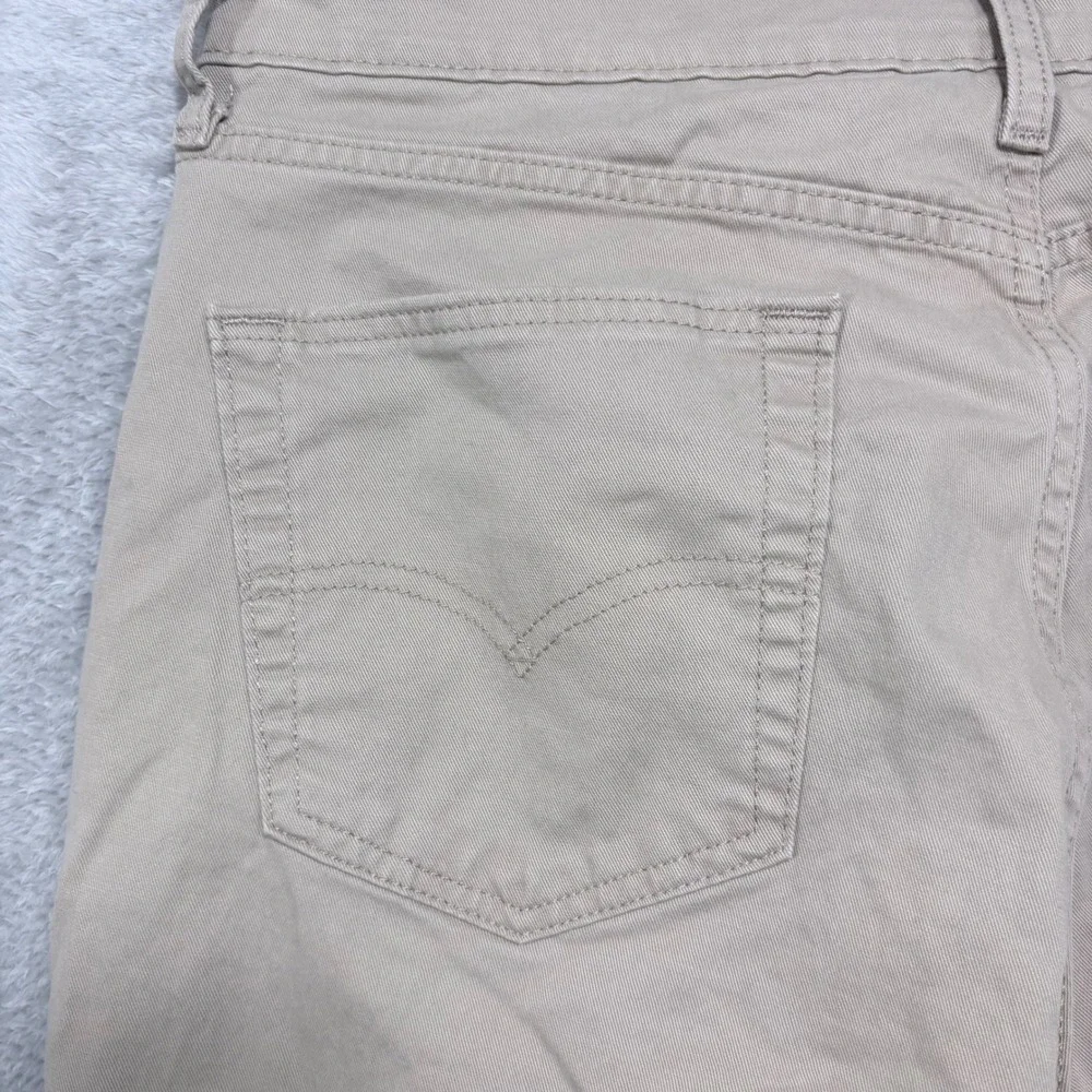 Levi's 514 Straight Fit Pants Mens 34x32 Khaki Tan Stretch Cotton Twill Chinos
